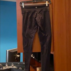 Black long lulu lemon leggings